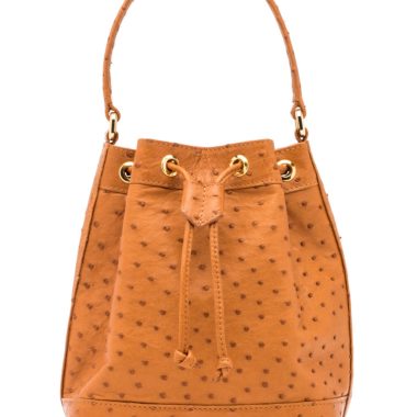 Isla Tote in Cognac Ostrich