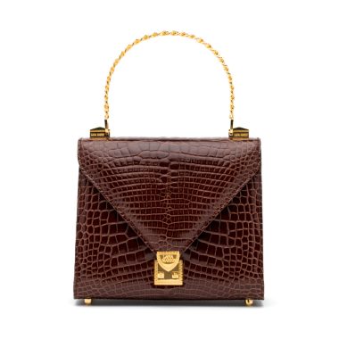 Baby Frozen Chain Tophandle in Cognac Alligator