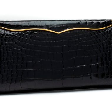 Large Cleopatra Clutch in Black